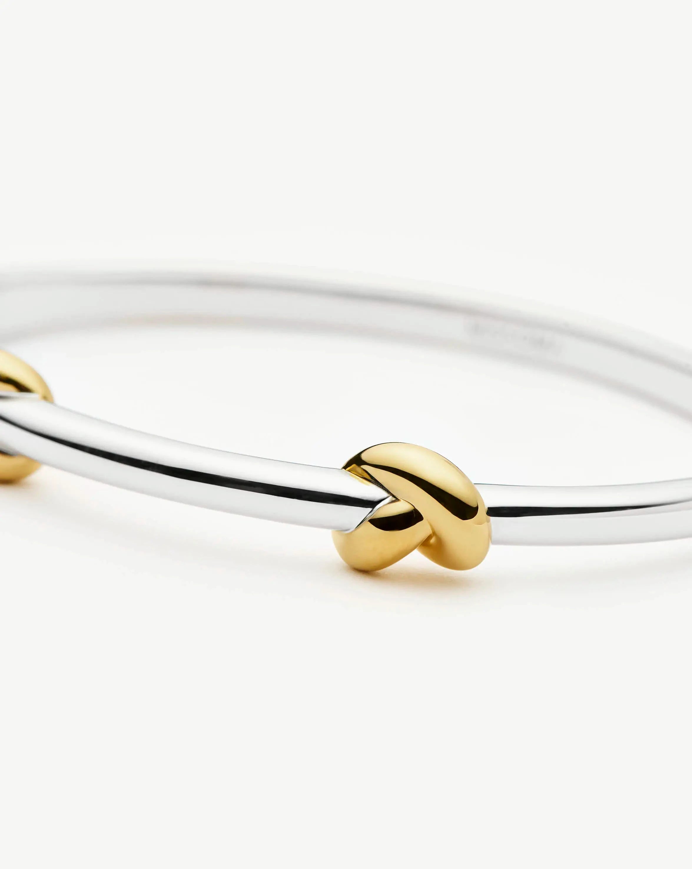 Lucy Williams Knot Hinged Bangle, view 3