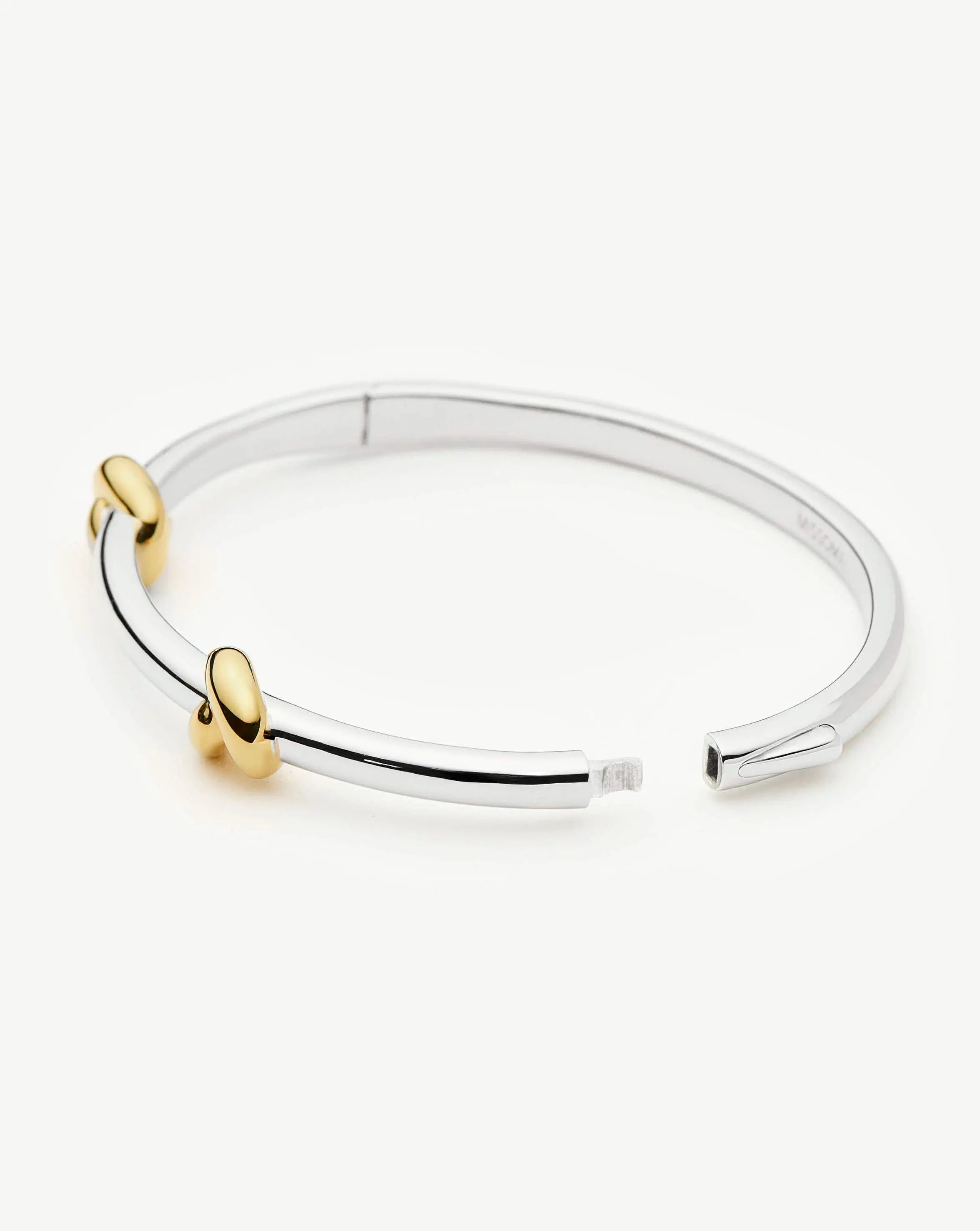 Lucy Williams Knot Hinged Bangle, view 4