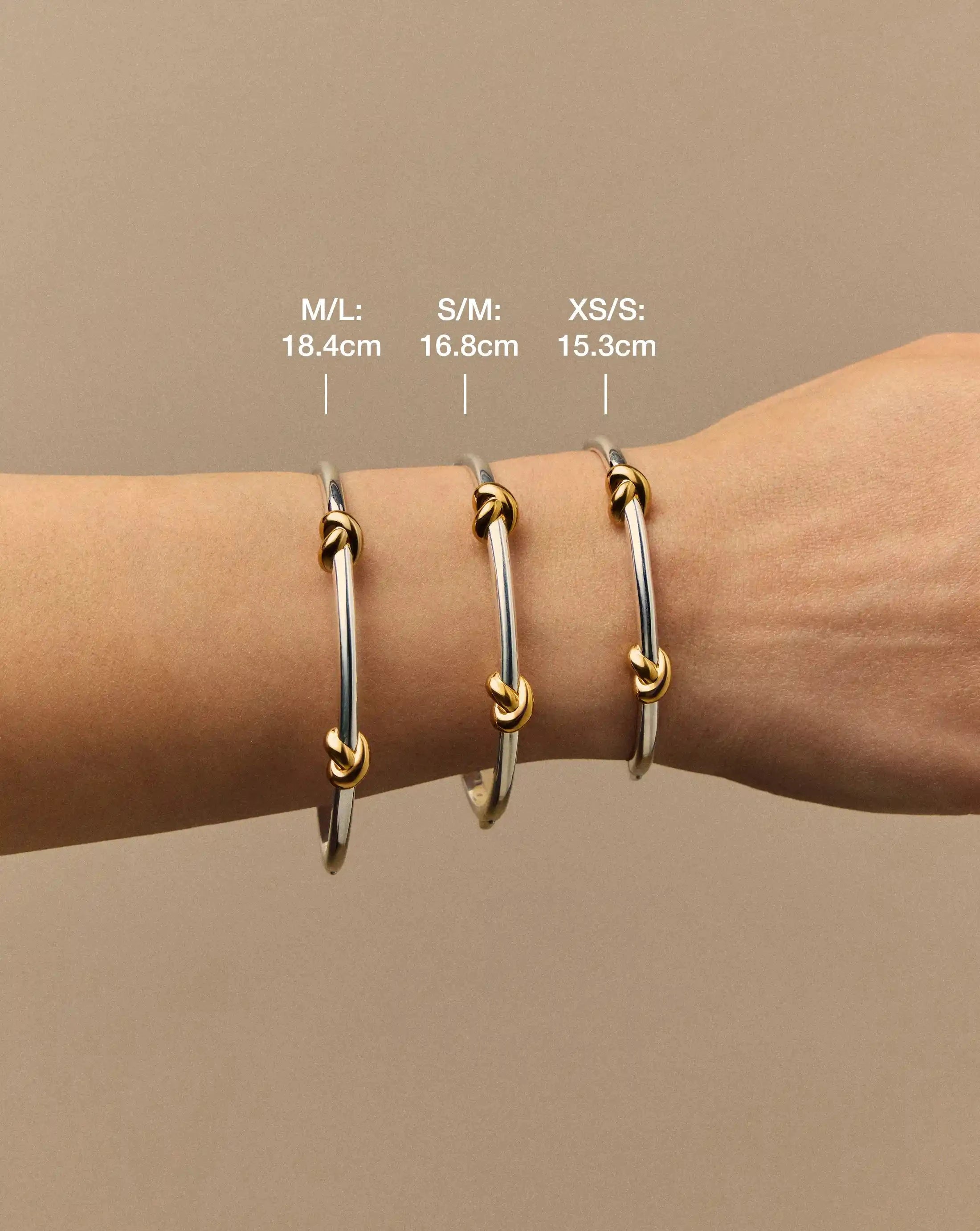 Lucy Williams Knot Hinged Bangle, view 7