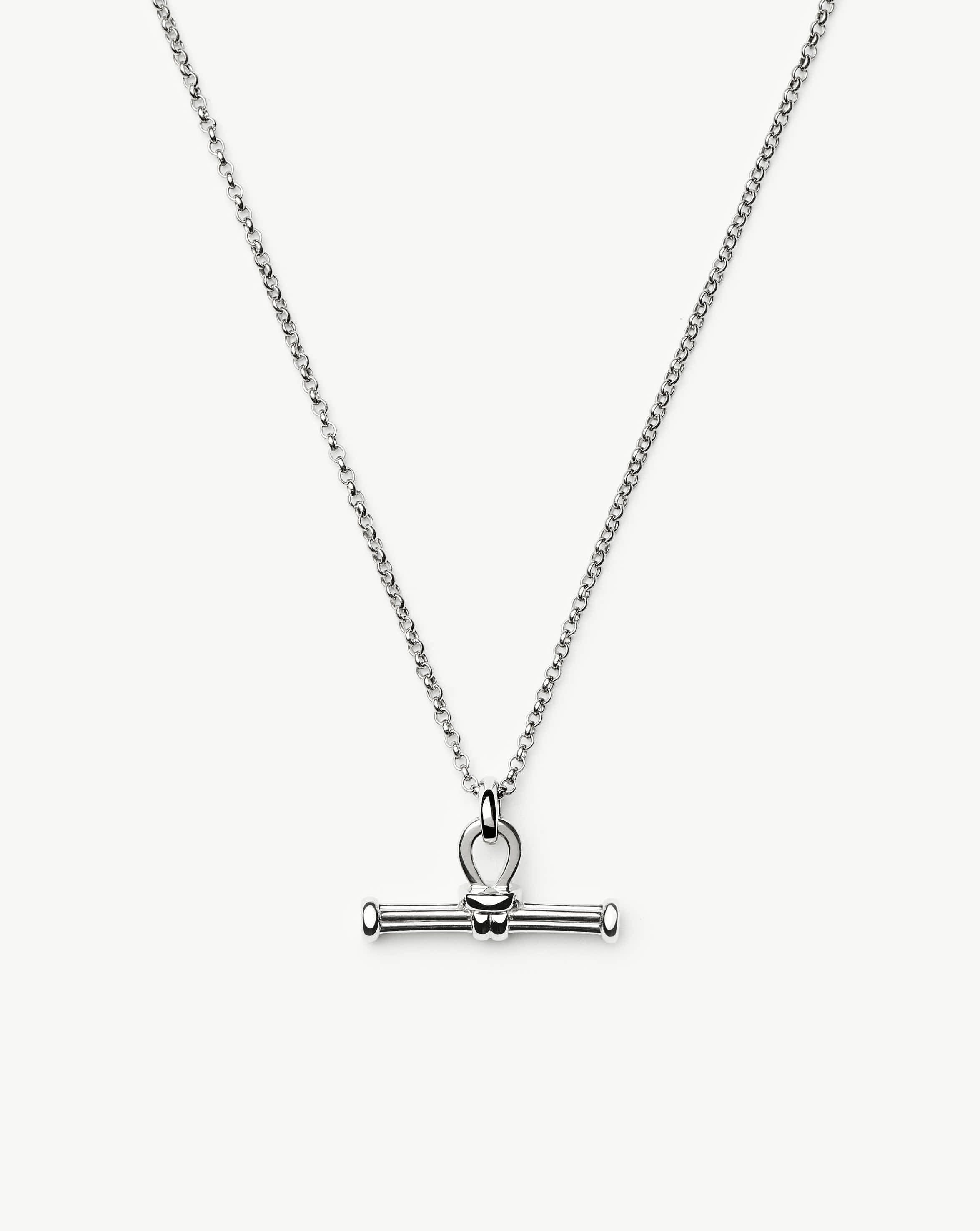 Ridge T-Bar Chain Necklace