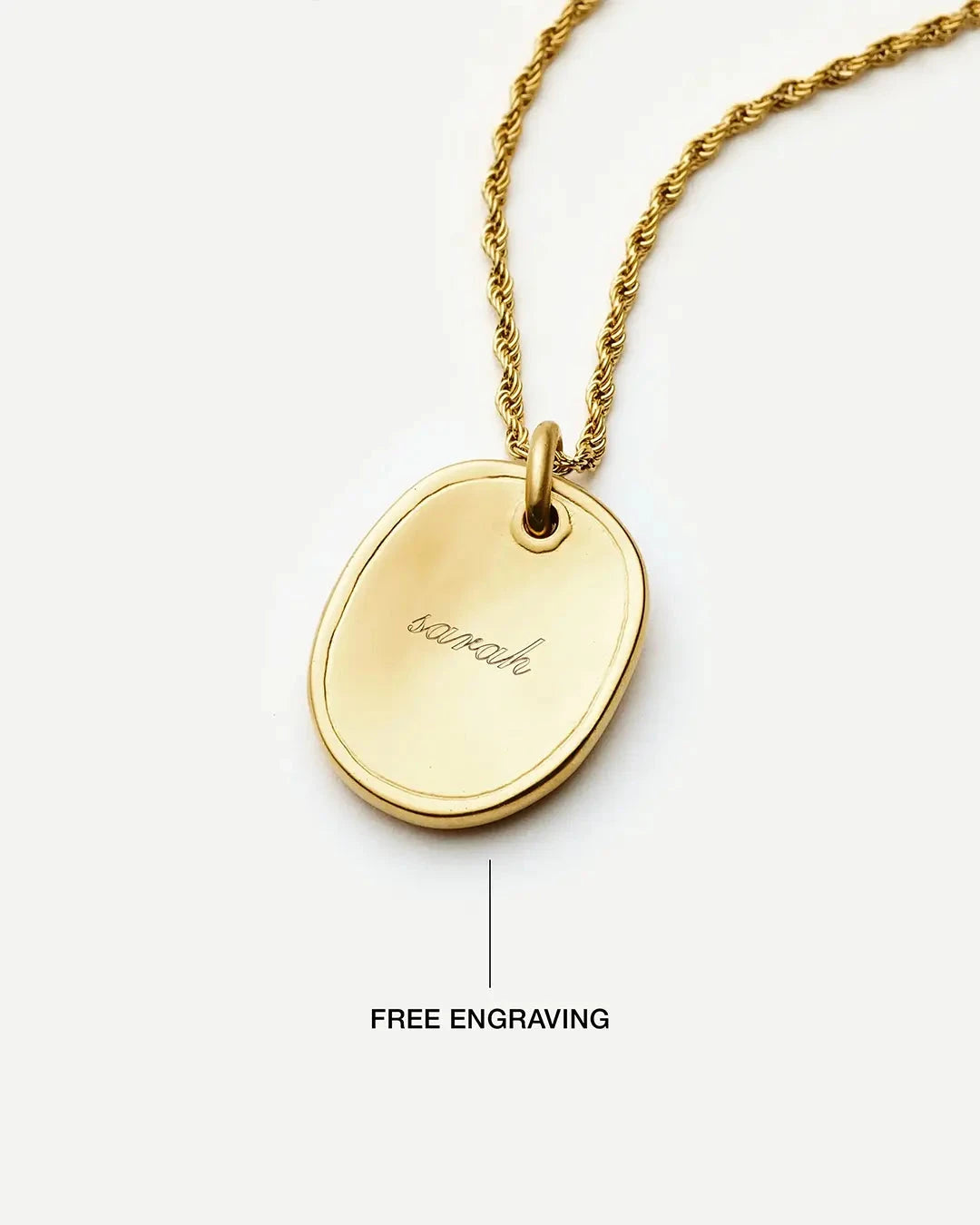 The Friendship Talisman Pendant worn by a customer